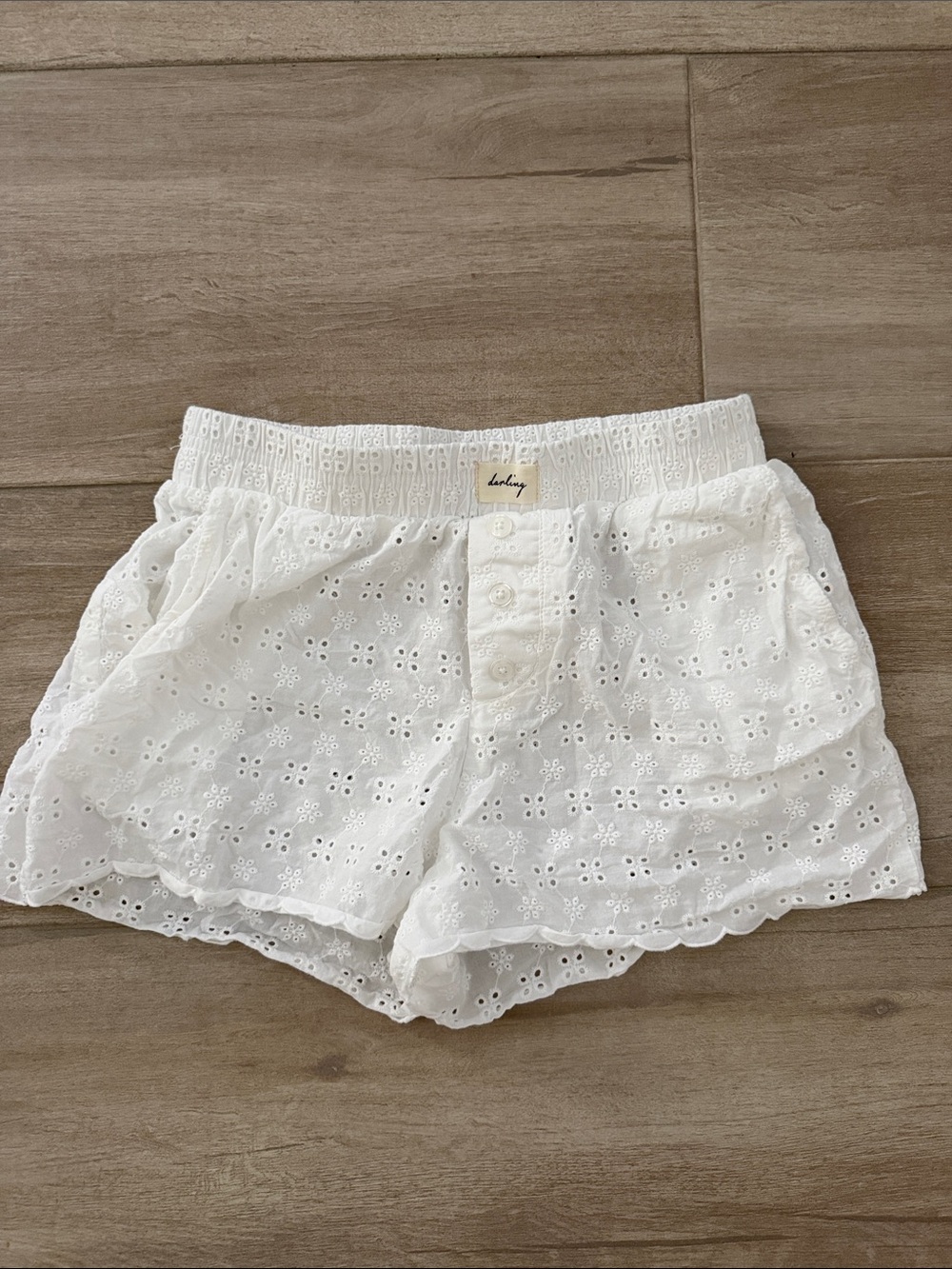 wild fable White Eyelet Lounge Shorts